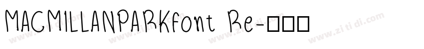MACMILLANPARKfont Re字体转换